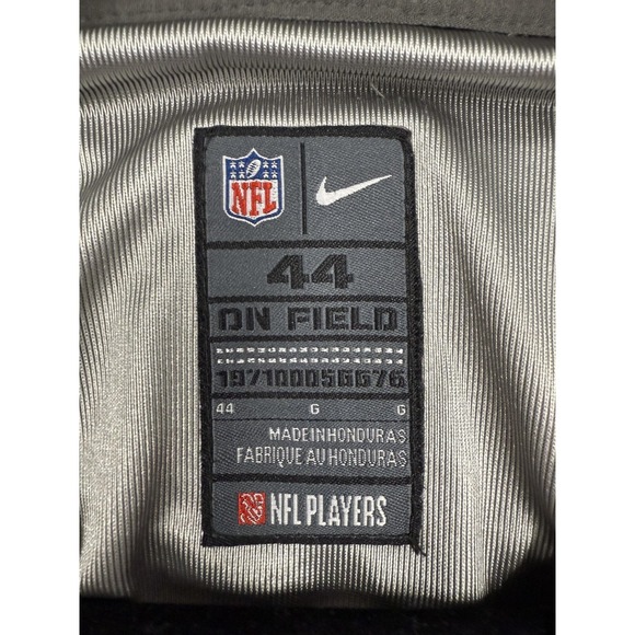 Seattle Seahawks Jersey Mens 44 Gray NFL Football Russell Wilson Nike On Field - Picture 8 of 16